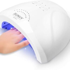 UV LED Nail Lamp, SUNUV Gel Nail Light for Nail Polish 48W UV Dryer with 3 Timers SUNone