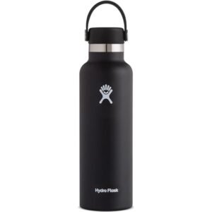 Hydro Flask Stainless Steel Standard Mouth Water Bottle with Flex Cap and Double-Wall Vacuum Insulation