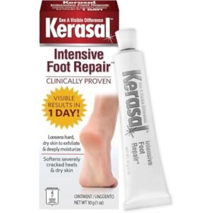 Kerasal Intensive Foot Repair, Skin Healing Ointment for Cracked Heels and Dry Feet, 1 Oz