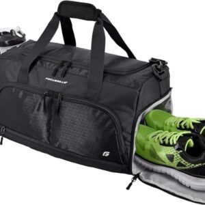 Ultimate Gym Bag 2.0: The Durable Crowdsource Designed Duffel Bag with 10 Optimal Compartments Including Water Resistant Pouch